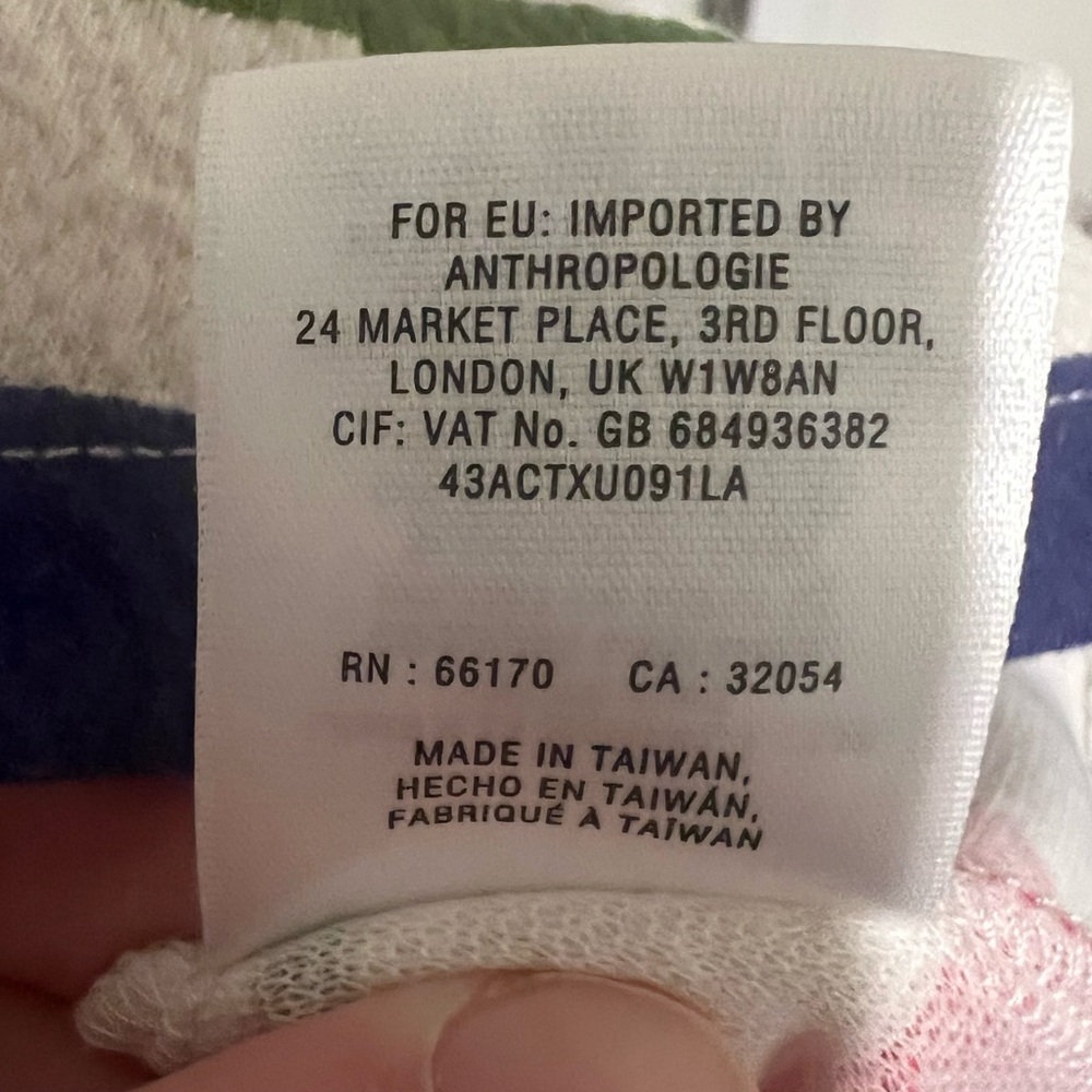 Anthropologie Postmark Monterey Multicolored Striped Sleeveless Top Size Medium - Picture 13 of 15